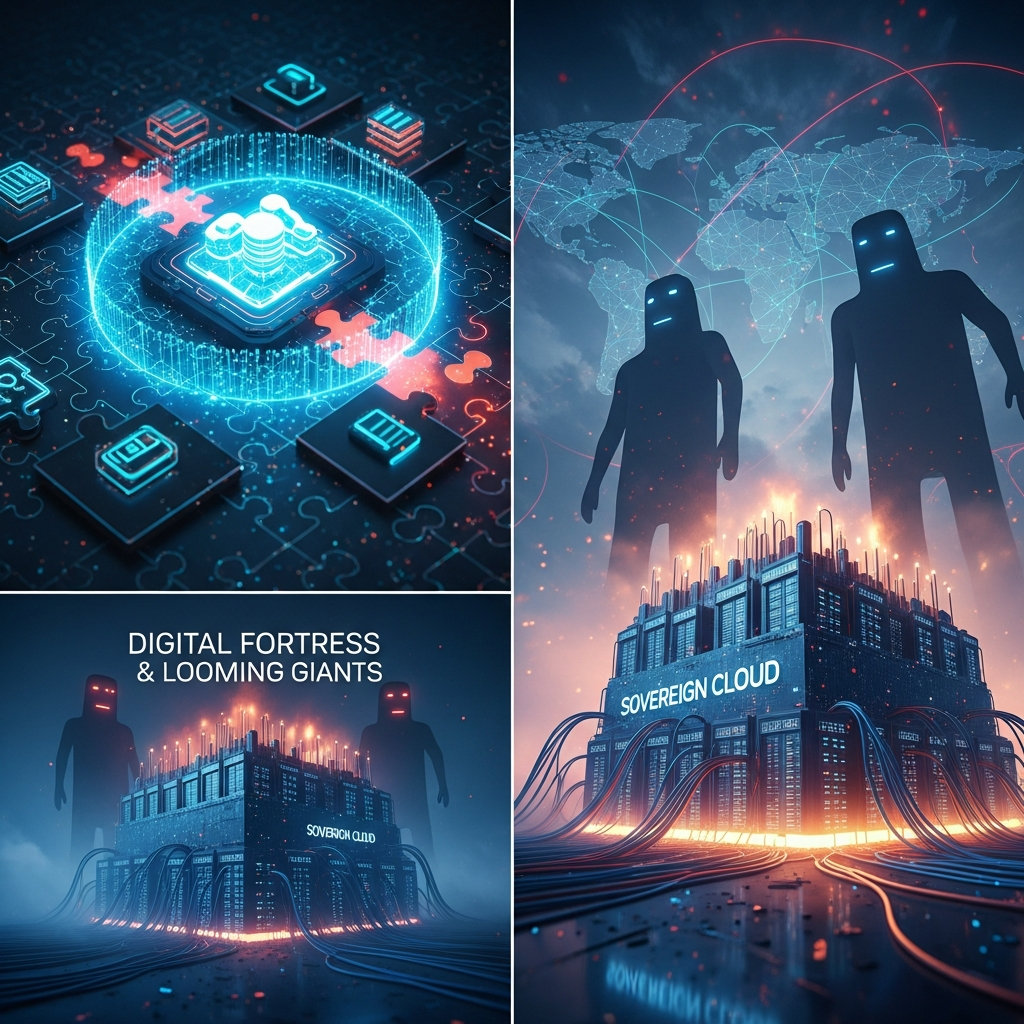 Abstract digital illustration of